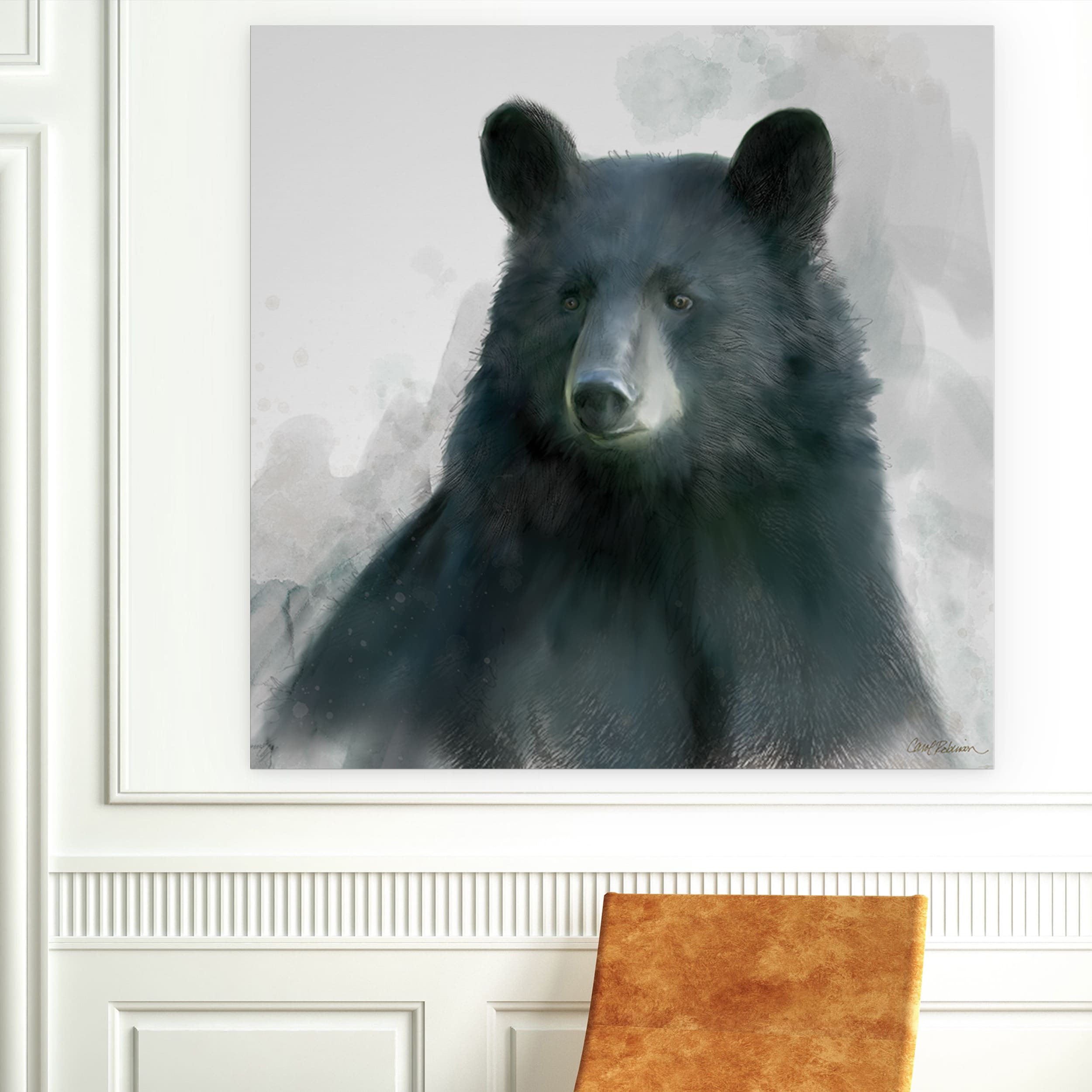 Rainsoft Bear Canvas Premium Gallery Wrapped Wall Art