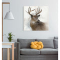 Rainsoft Deer Gallery Wrapped Canvas Yellow Blue Green Red Black White