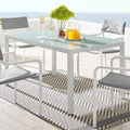 Raleigh 59 Outdoor Patio Aluminum Dining Table