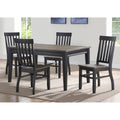 Ralston Two Tone Ebony And Driftwood 5 Piece Dining Set By Greyson Living