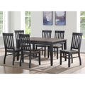 Ralston Two Tone Ebony And Driftwood 7 Piece Dining Set By Greyson Living