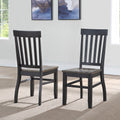 Ralston Two Tone Ebony And Driftwood Dining Chair By Greyson Living Set Of 2