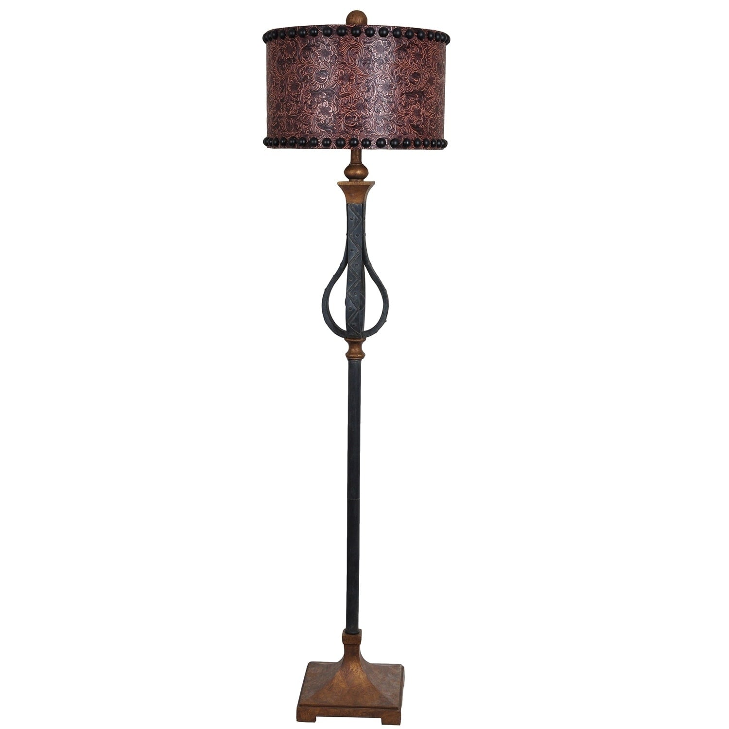 Rambler Antique Iron 65.5 Inch Floor Lamp