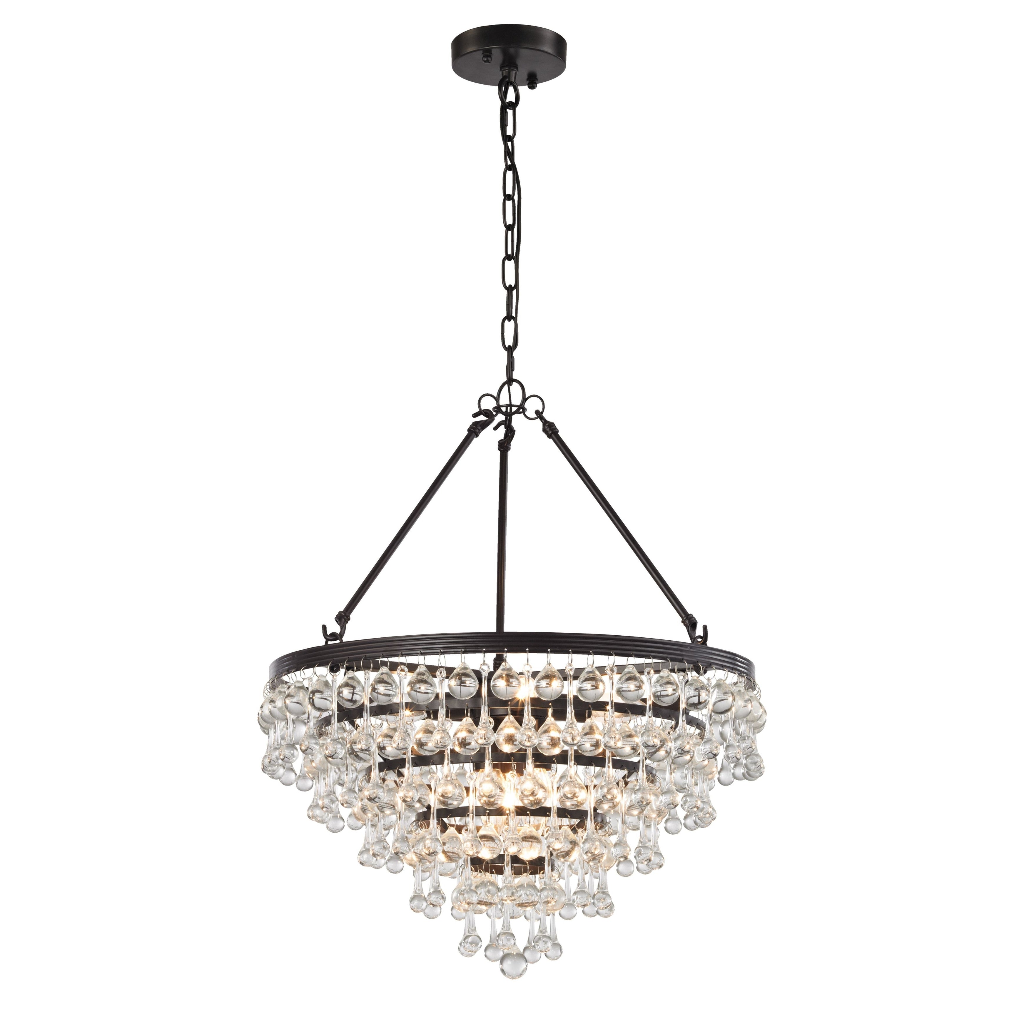 Ramira 19 Inch Wide 6 Light Chandelier In Oil Rubbed Bronze 19In W X 19In D X 24In H