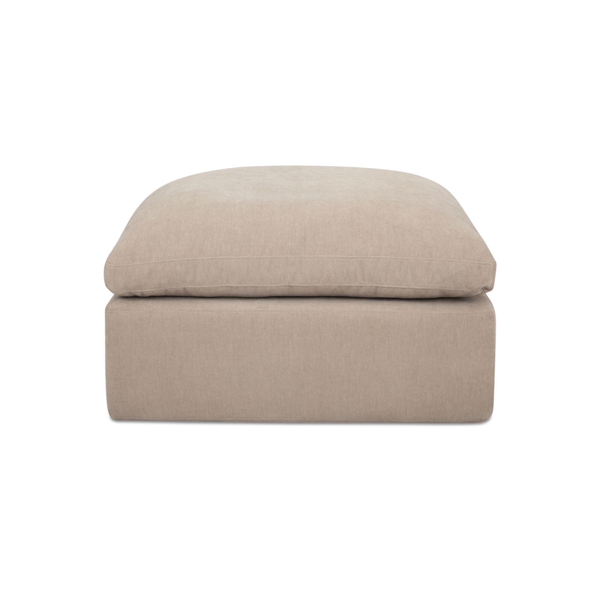 Raphael Ottoman Polyester Upholstery Memory Foam Fill Modular Design Pebble