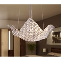 Rapunzel Chrome And Crystal 5 Light Basket Chandelier