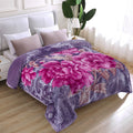 2 Ply A B Printed Raschel Bed Blanket Korean Style Mink Blanket