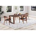 Rasmus Mid Century Wood 5 Piece Dining Set With Arm Chairs