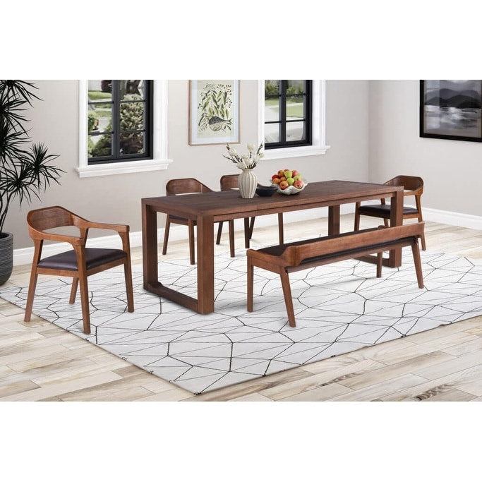 Rasmus Acacia Wood 6 Piece Dining Set
