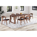 Rasmus Mid Century Wood 7 Piece Dining Set