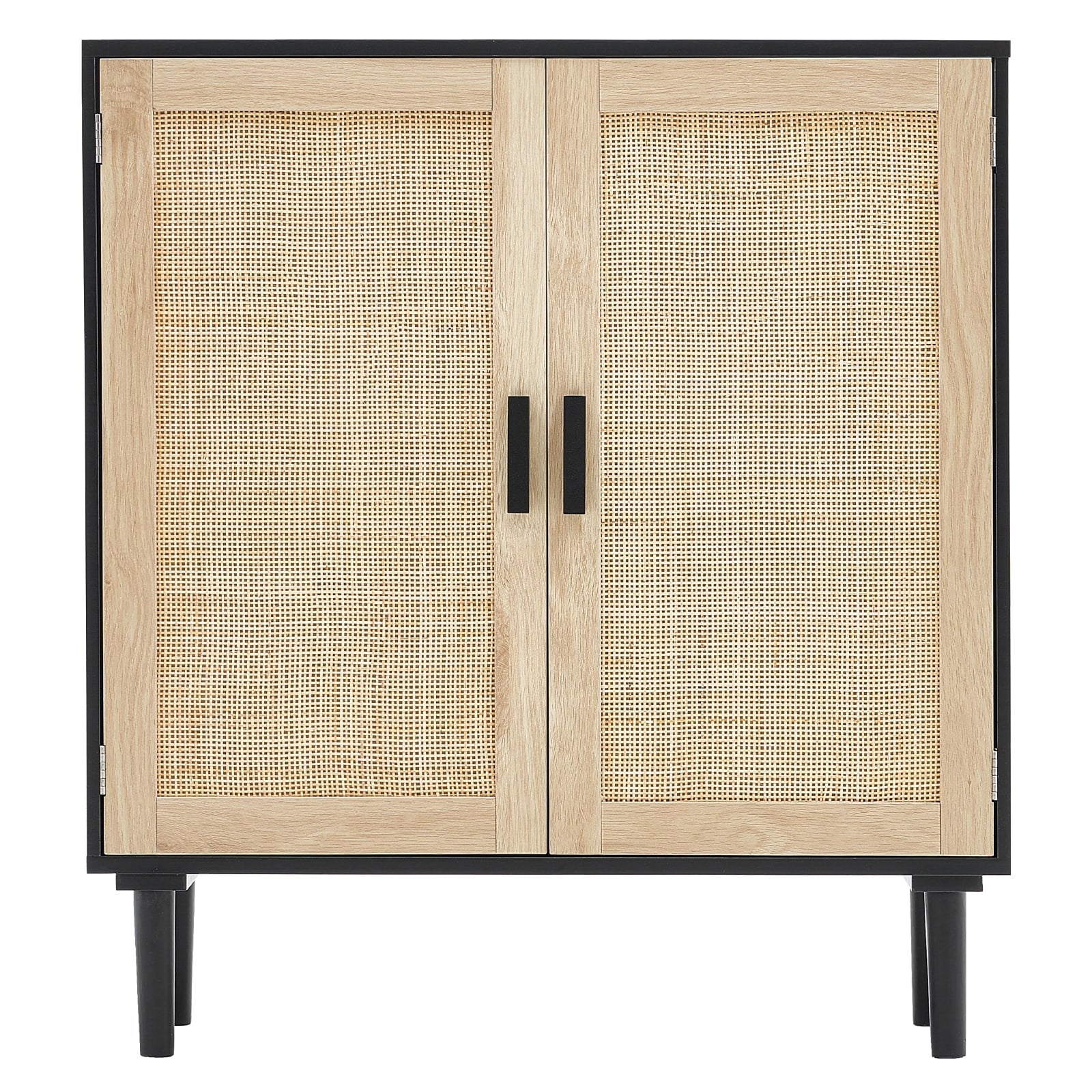 Rattan Cabinet Rattan Storage Cabinet 31.5Inch With 2 Magnetic Doors And Adjustable Shelves Sideboard Buffet Cabinet