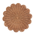 Rattan Placemats Set Of 4 Handwoven Scalloped Design For Dining Entertaining 15