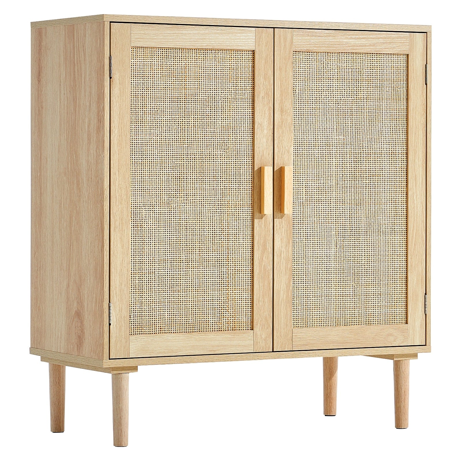 Rattan Storage Cabinet Sideboard Buffet Cabinet With Adjustable Shelves Entryway Cabinet Side Cabinet