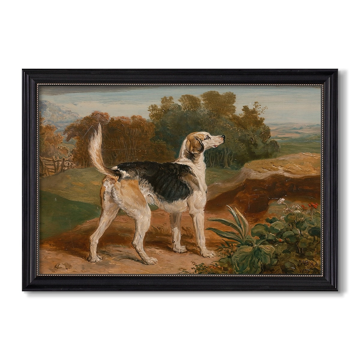 Ravager One Of The Lambton Hounds 1835 James Ward Custom Framed Canvas
