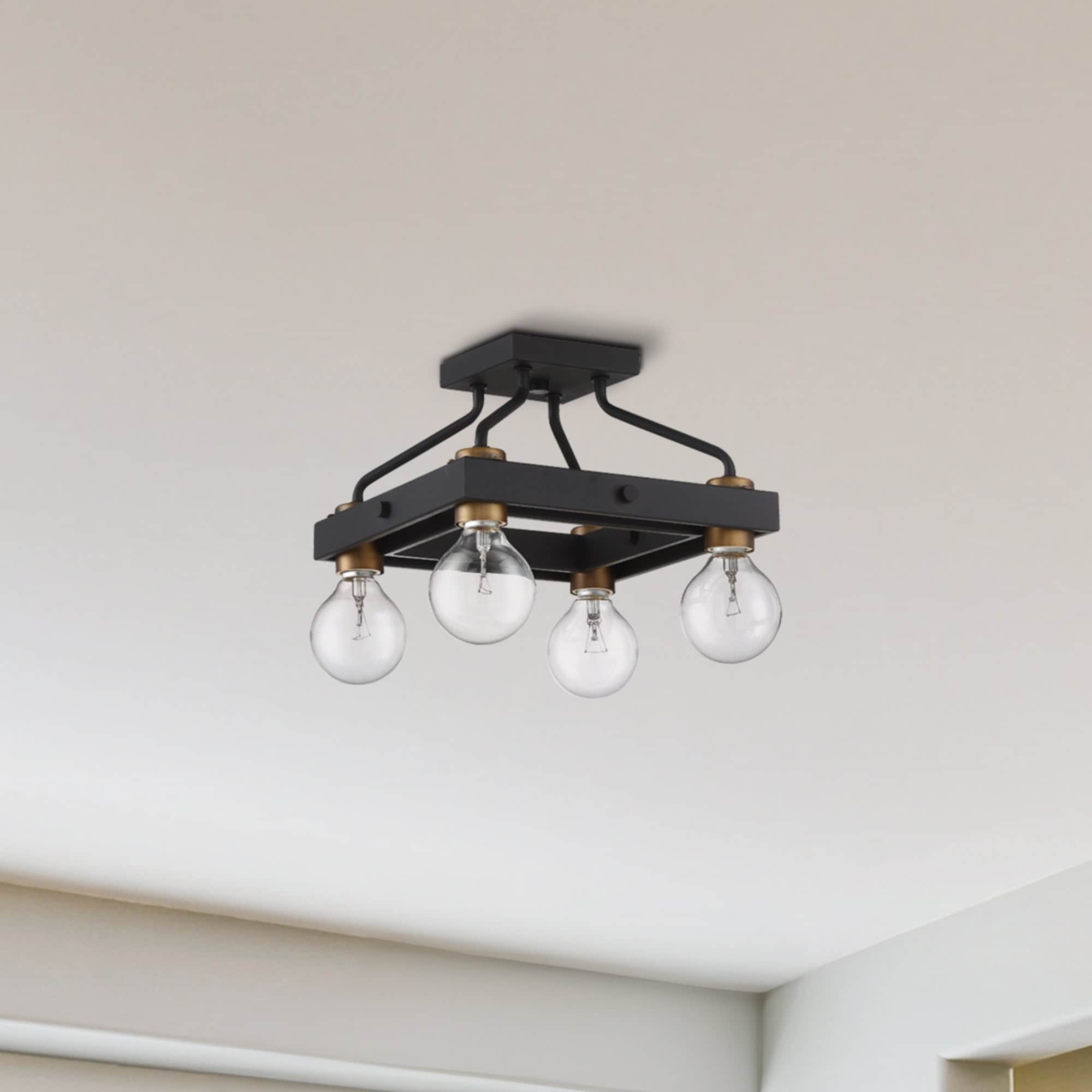 Ravella 4 Light Semi Flushmount
