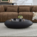 Ravello Fiberglass Coffee Table With Faux Rock Oval Design And Raised Edge By Gdfstudio