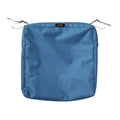 Classic Accessories Ravenna Water Resistant 19 X 19 X 3 Inch Patio Seat Cushion Slip Cover Empire Blue