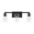 Capital Lighting Ravenwood Collection 3 Light Black Iron Bath Vanity Light