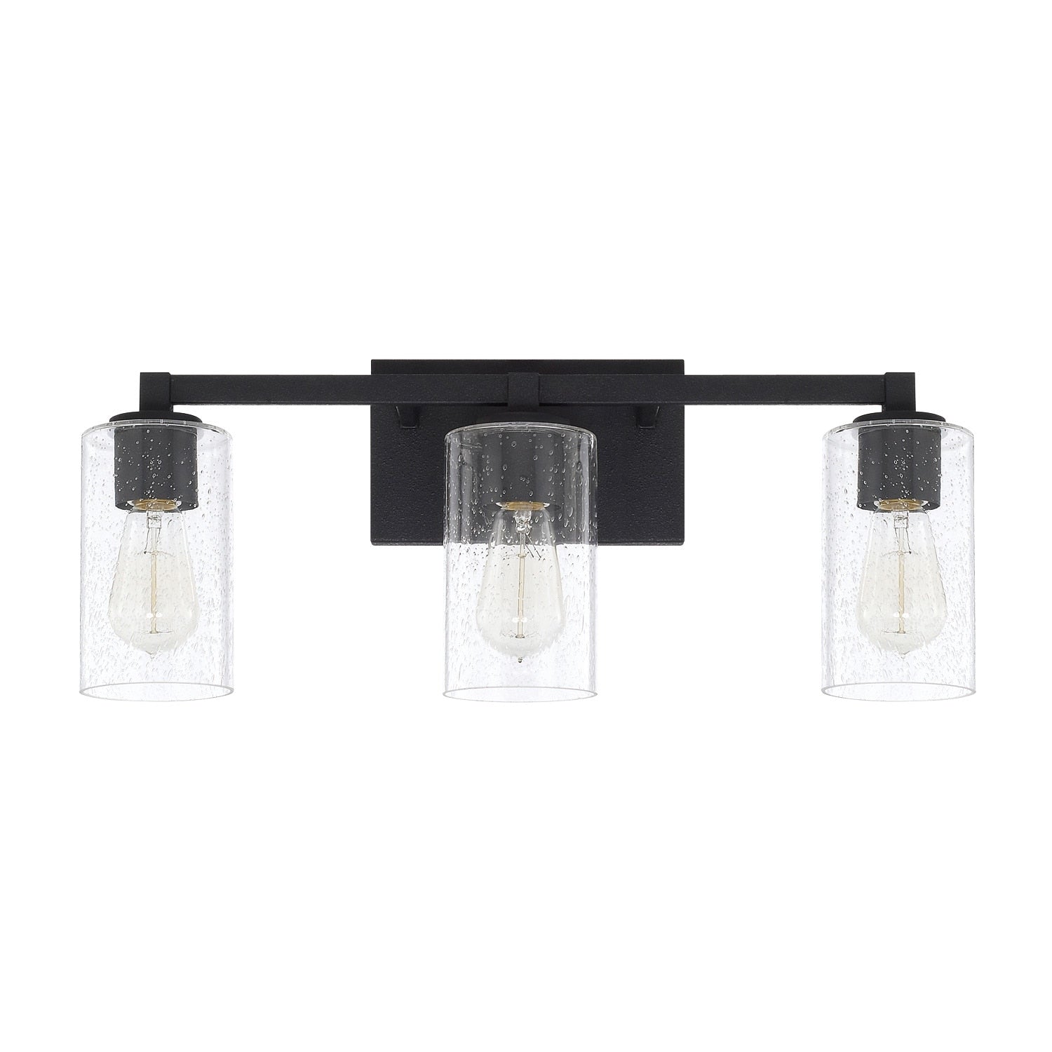 Capital Lighting Ravenwood Collection 3 Light Black Iron Bath Vanity Light