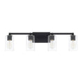 Capital Lighting Ravenwood Collection 4 Light Black Iron Bath Vanity Light