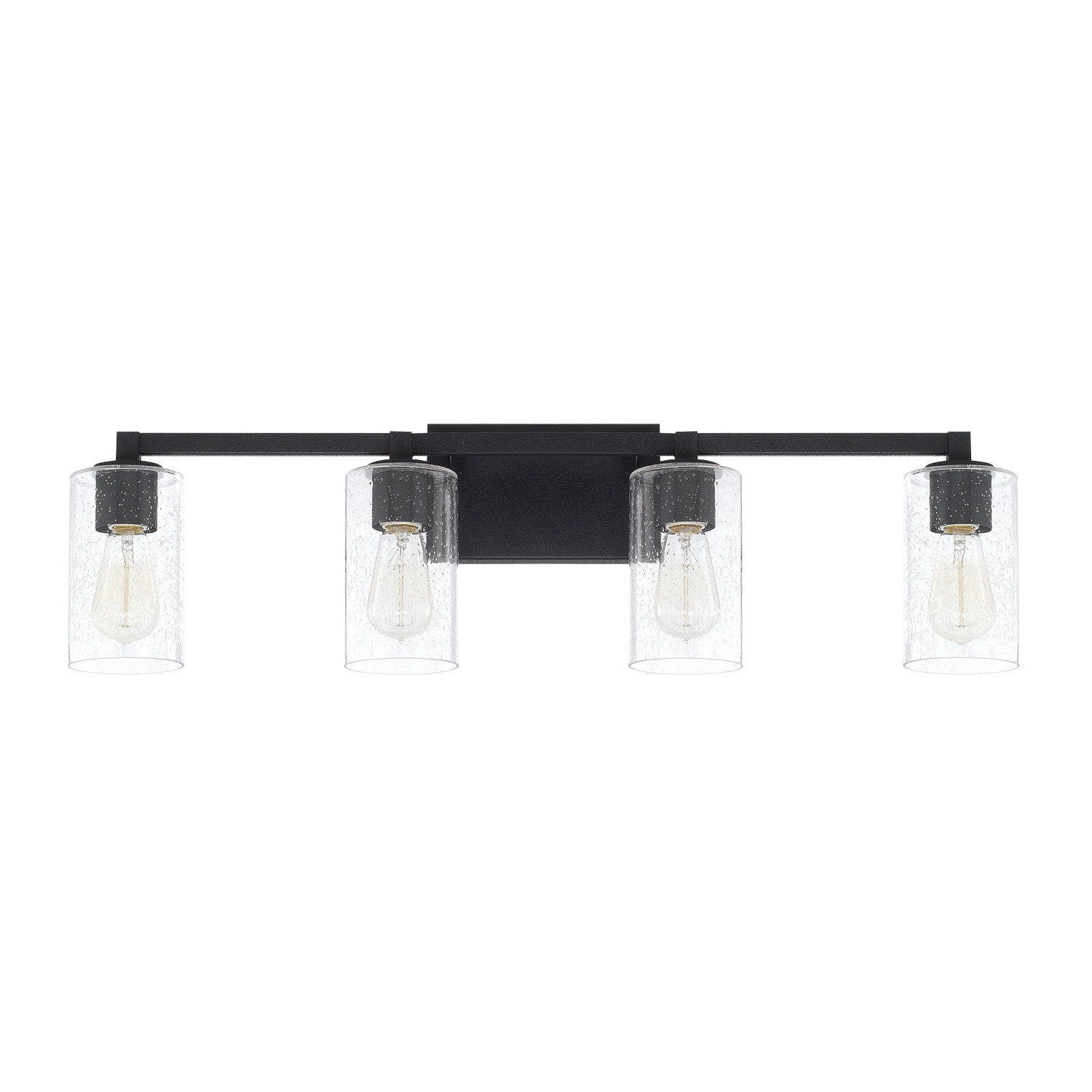 Capital Lighting Ravenwood Collection 4 Light Black Iron Bath Vanity Light