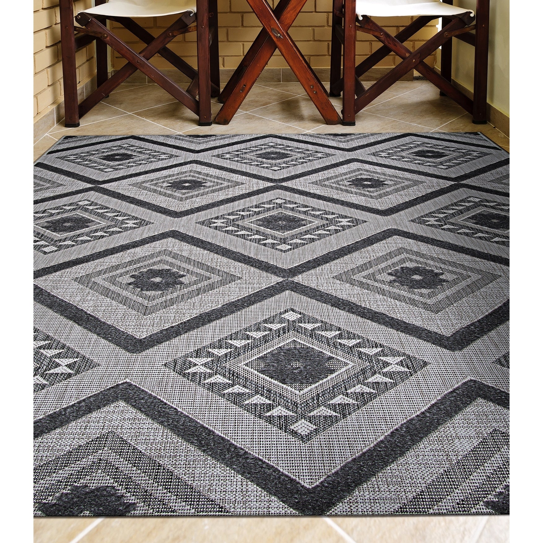 Ravine Wonderment Gray Indoor Outdoor Area Rug