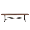 Carbon Loft Wiley Raw Walnut Acacia Wood Dining Bench
