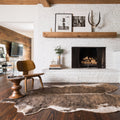 Faux Cowhide Camel Brown Beige Area Rug 310 X 5