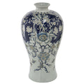 Rayn Decorative Urn Blue White Chinoiserie Art 24 Inch Porcelain
