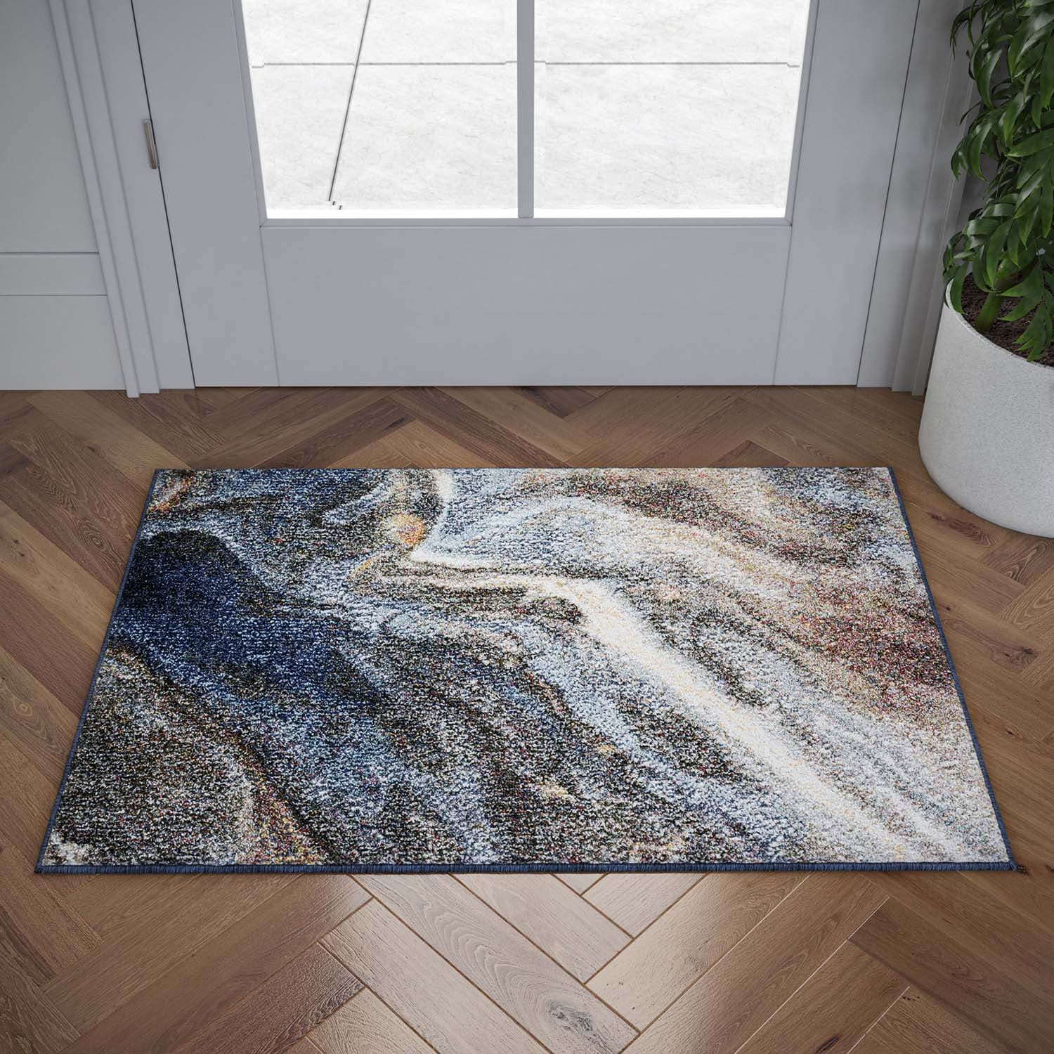 Alise Rugs Rayna Contemporary Abstract Area Rug