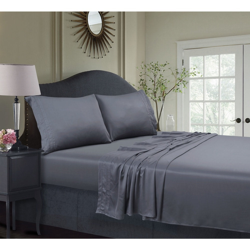 Rayon From Bamboo 300 Thread Count Sateen Extra Deep Pocket Sheet Set