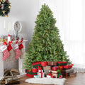 6.5 Pre Lit Noble Fir Full Artificial Christmas Tree Clear Lights