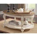 Realyn Coffee Table White Brown