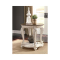Signature Design By Ashley Realyn White Brown Wood End Table