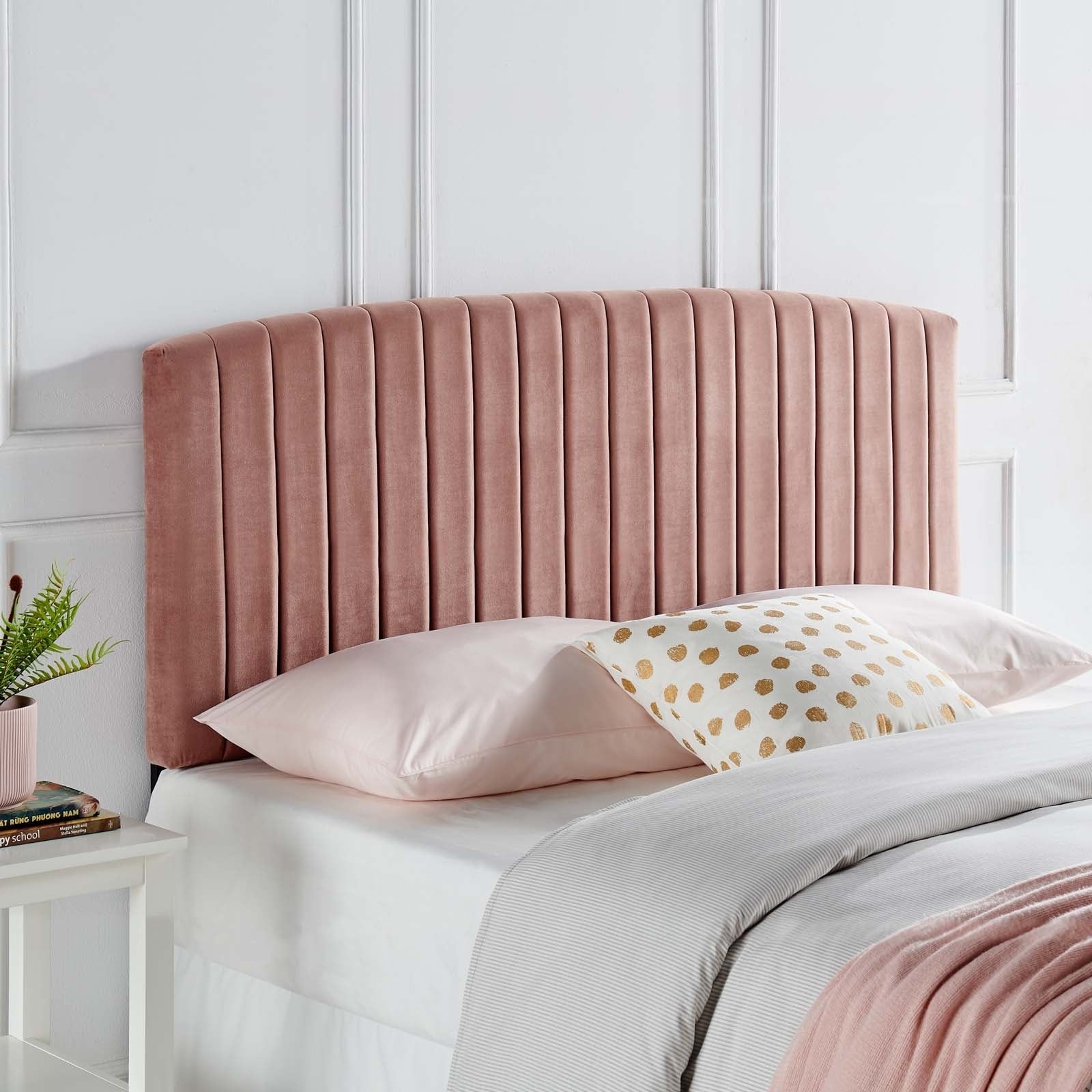 Rebecca Performance Velvet Full Queen Headboard
