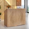 Reception Desk With Storage Shelves 47 Modern Home Office Computer Desk 47.24 W X 19.69 D X 43.9 H