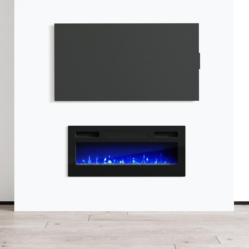 31.5 Electric Fireplace Recessed Wall Mounted Heater 5100Btu