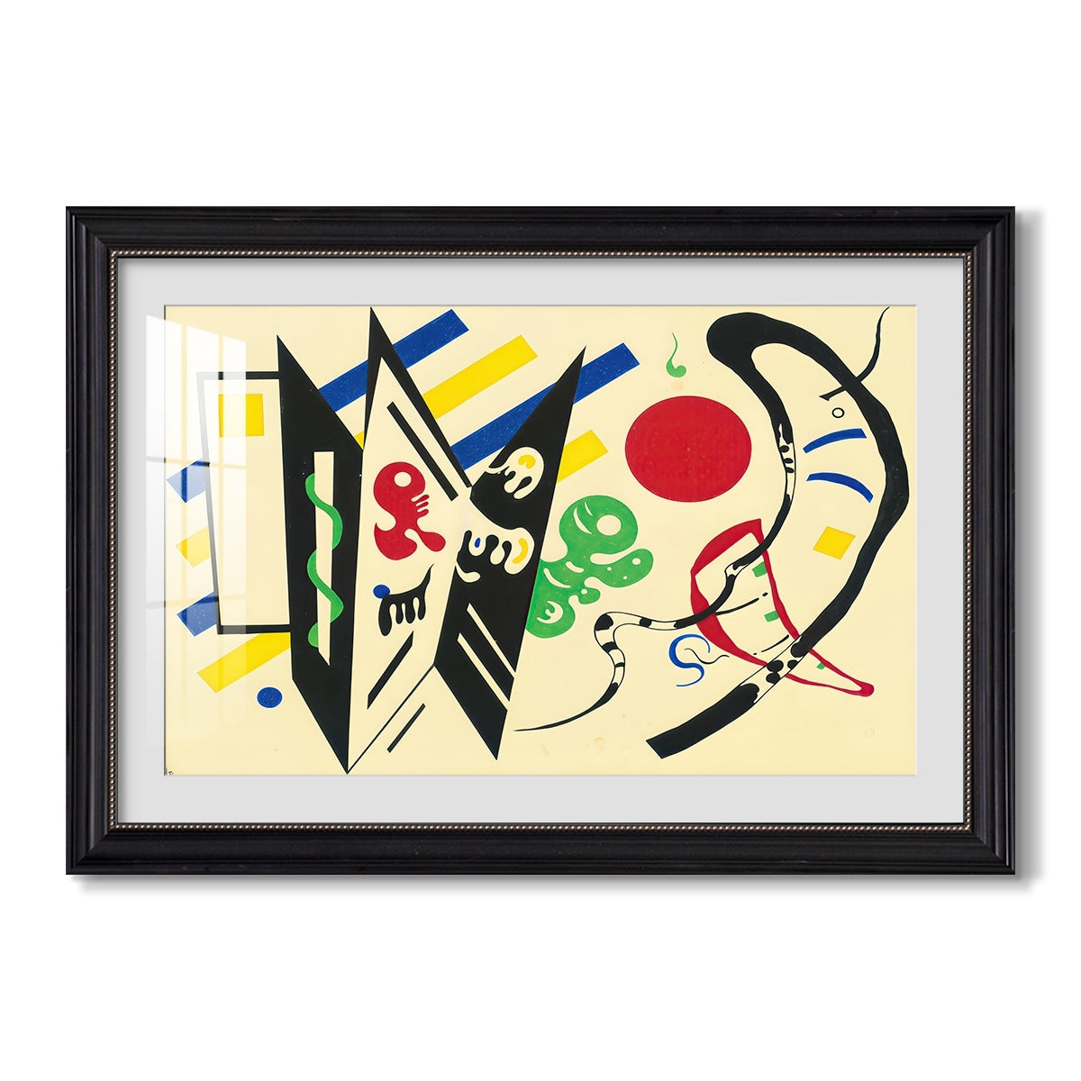 Reciprocity 1935 Wassily Kandinsky Custom Framed Print