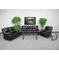Copper Grove Malheur Leather Living Room Sofa Set