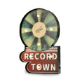Record Town Lighted Sign