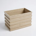 Rectanglar Ridge Box Planter Short Ash Brown