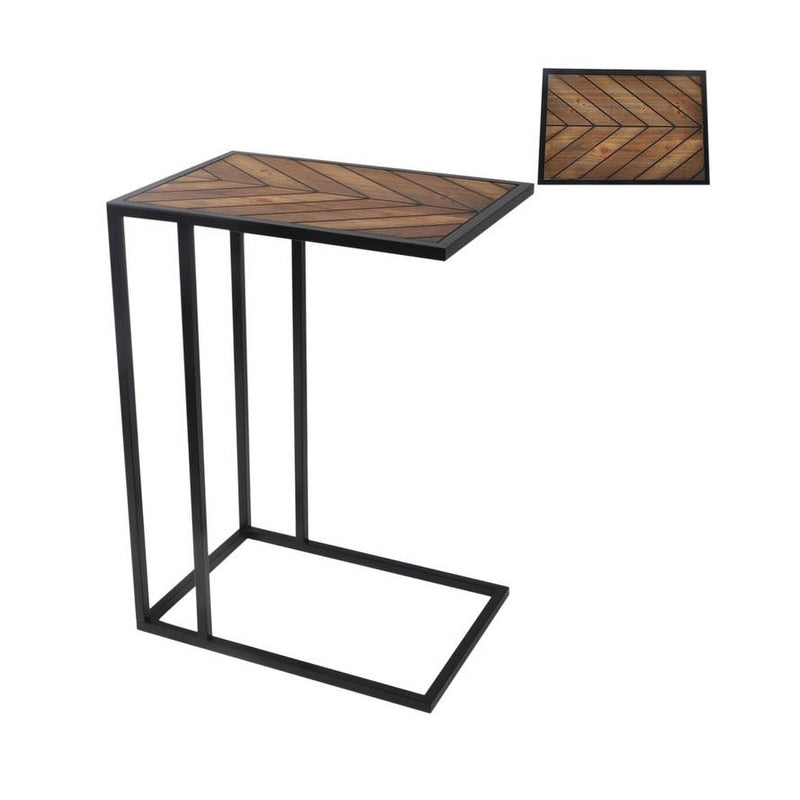 Rectangle C Table With Inlay Top