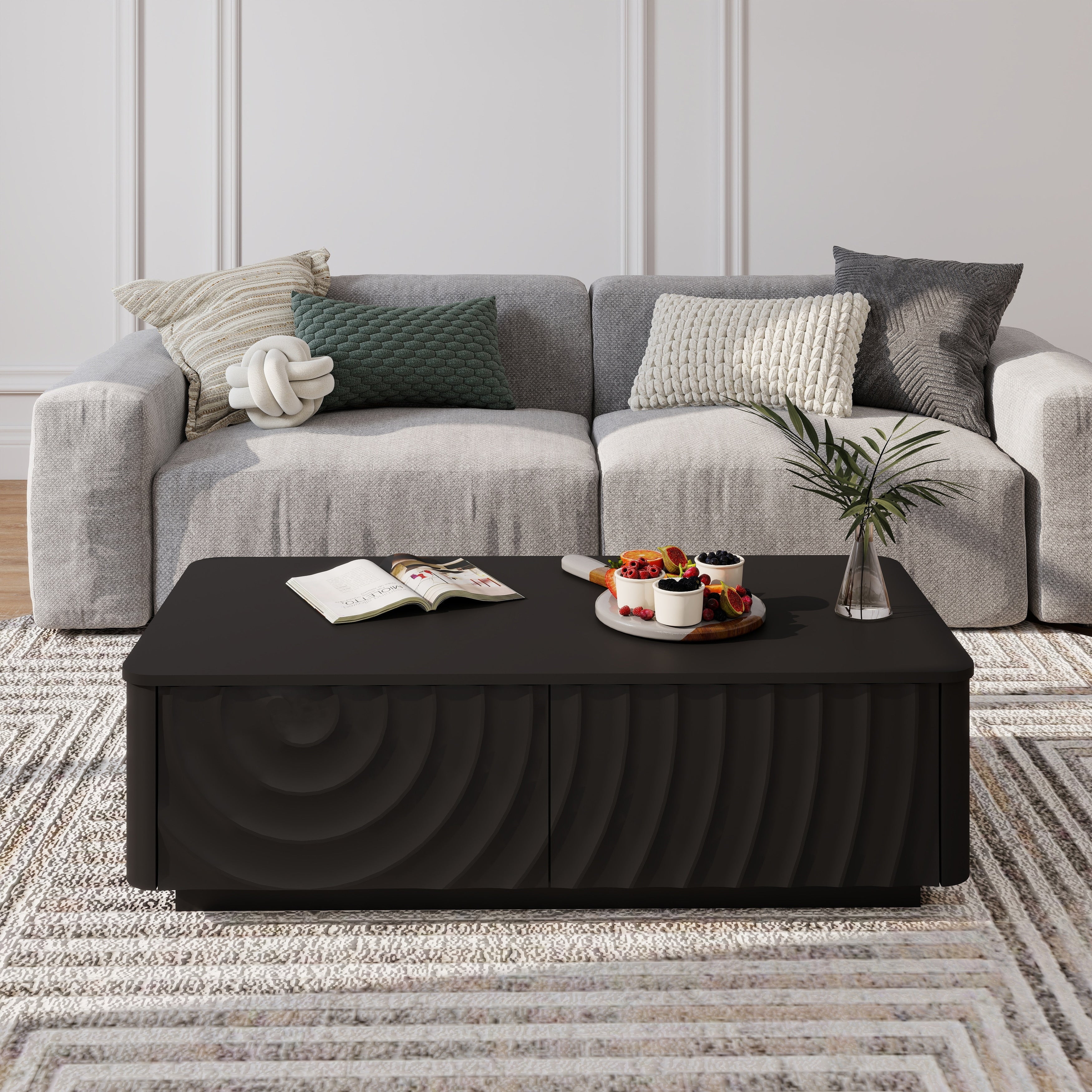 Rectangle Coffee Table Center Table With Drawer Side Table End Table Tea Table Sofa Table For Living Room