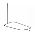 Rectangular Chrome Shower Rod