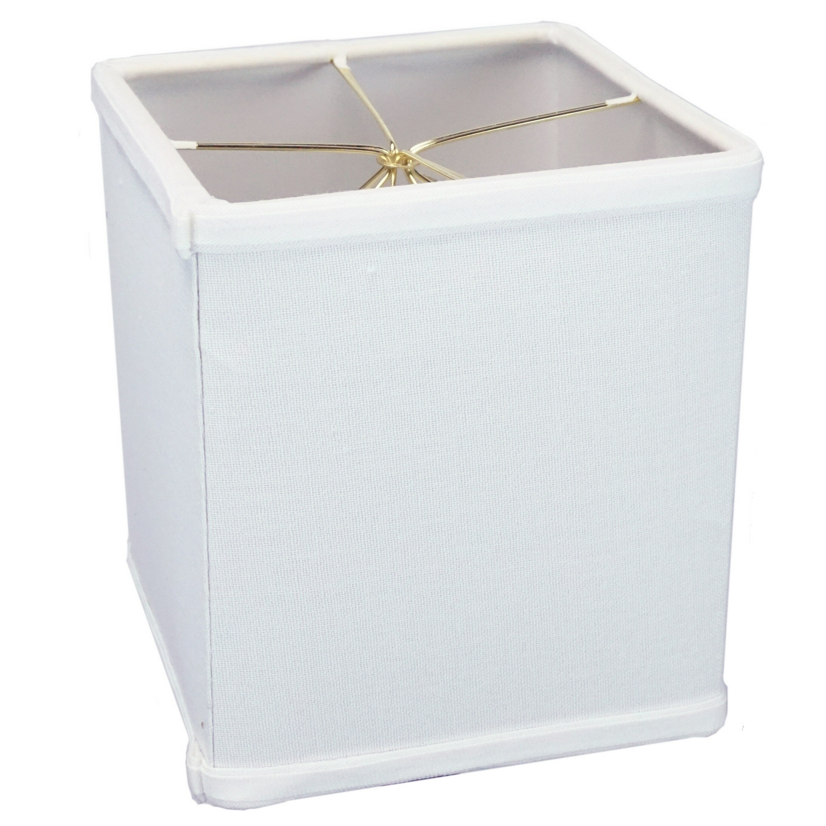 Rectangular Drum Lampshade 6X6 6X6 X 7 White