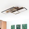 Rectangular Integrated Led Flush Mount Ceiling Light Dimmable Dia.26.77 In