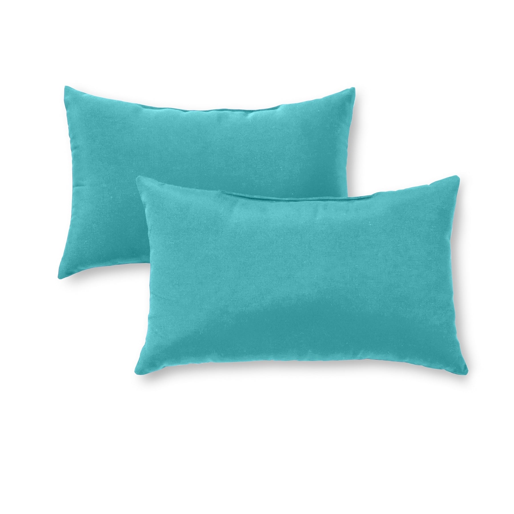 Rectangular Outdoor 12 Inch X 19 Inch Teal Accent Pillow Set Of 2 19 X12