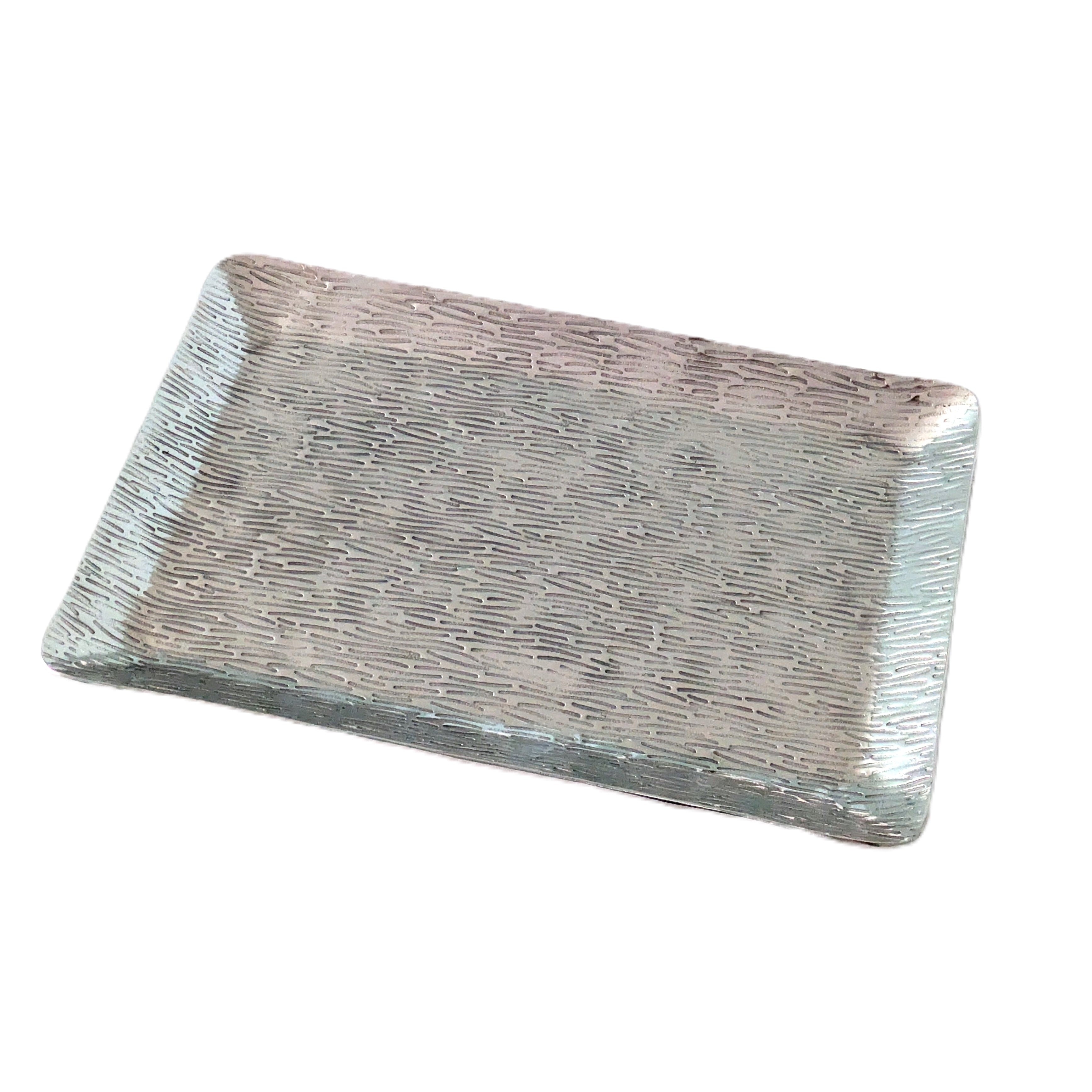 Rectangular Platter With Line Texture 15X10