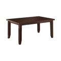 Rectangular Semi Formal Wooden Dining Table Cappuccino Brown