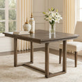 Rectangular Wooden Counter Height Table Gray